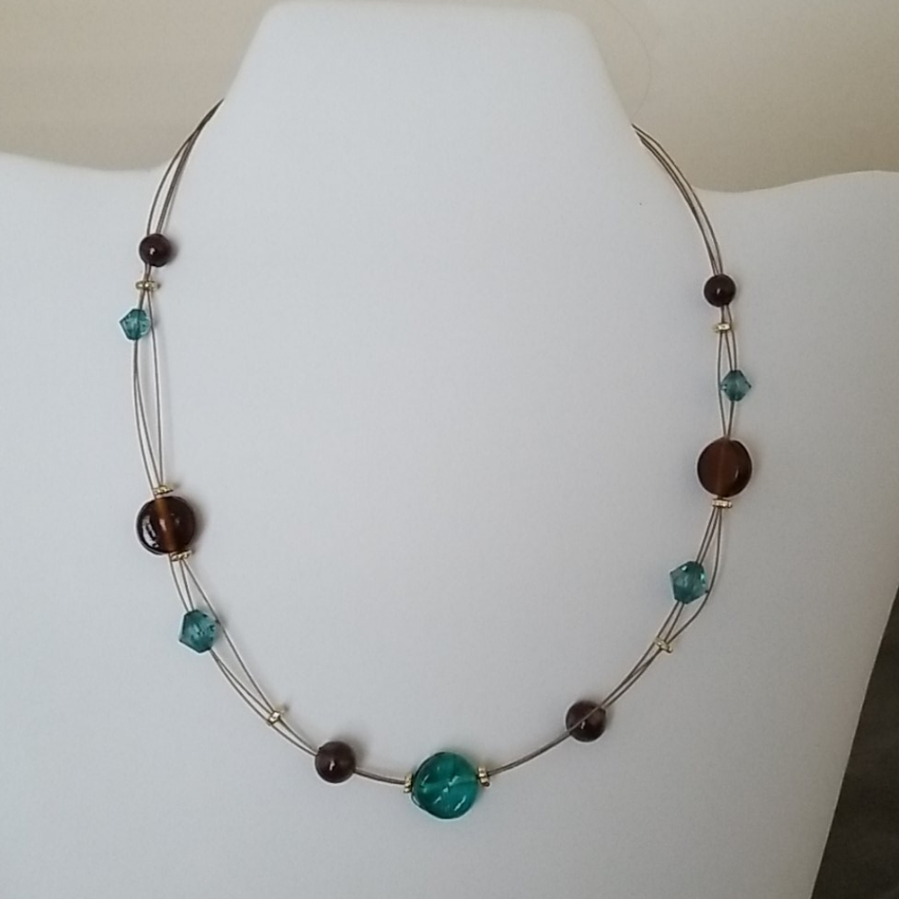 Layered 2000s Wire Necklace